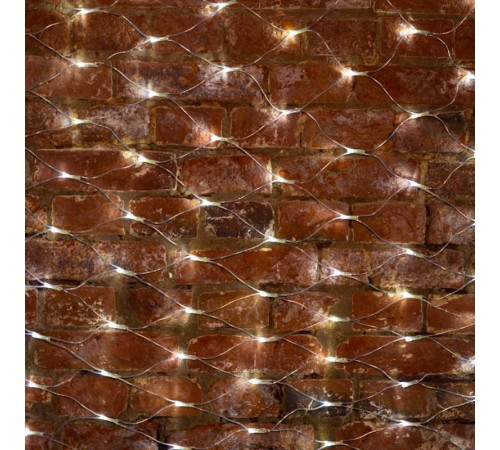 Гирлянда Сеть 2х1,5м, свечение с динамикой, прозрачный ПВХ, 288 LED, 230 В, цвет: Белый  215-045  NEON-NIGHT