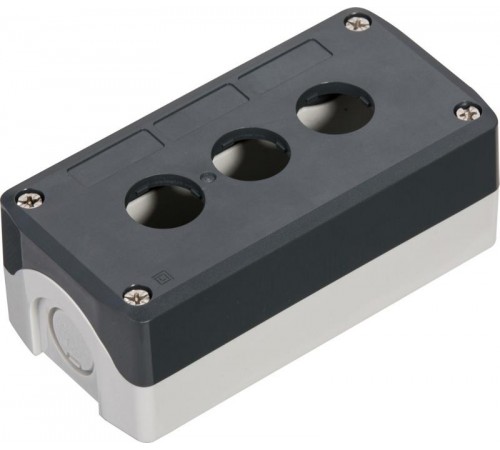 Кнопочный пост SALD03, 3 отверстия, серый  SALD03  Systeme Electric