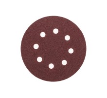 Диск абразивный на ворсовой основе, на липучке, перфорированный, P80, 125мм, 10 шт.  KR-91-1166  Kranz
