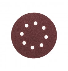Диск абразивный на ворсовой основе, на липучке, перфорированный, P80, 125мм, 10 шт.  KR-91-1166  Kranz