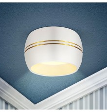 Светильник встраиваемый точечный алюминиевый MR16, KL81 WH/GD белый/хром (40/960)  Б0049010  ЭРА