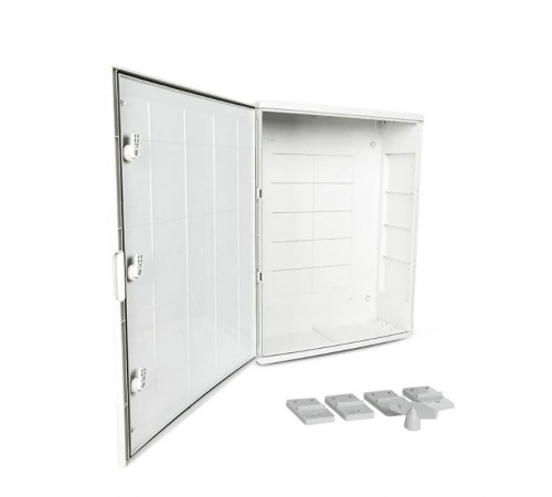 Корпус пластиковый с монтажной панелью ЩМП IP65 серая дверь 800х600х260  PR08.26488  Промрукав