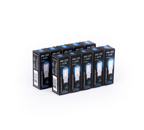 Лампа светодиодная LED 4Вт G9 AC185-265В 4100К керамика  107309204  Gauss