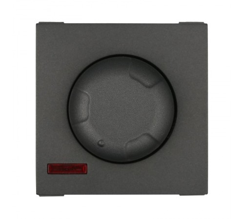 Светорегулятор поворотный нажимной 600 Вт (черный бархат) LK45  857208-1  Ecoplast