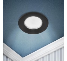 Светильник встраиваемый алюминиевый  KL107 BK/SL MR16 GU5.3 черный серебро  Б0061098  ЭРА