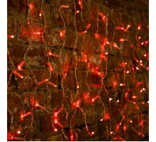 Гирлянда "Светодиодный Дождь"  2x0,8м, прозрачный провод, 230 В, диоды Красные, 160 LED  235-102  NEON-NIGHT