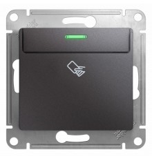 Glossa Графит Выключатель карточный, сх.6, 10AX  GSL001369  SE