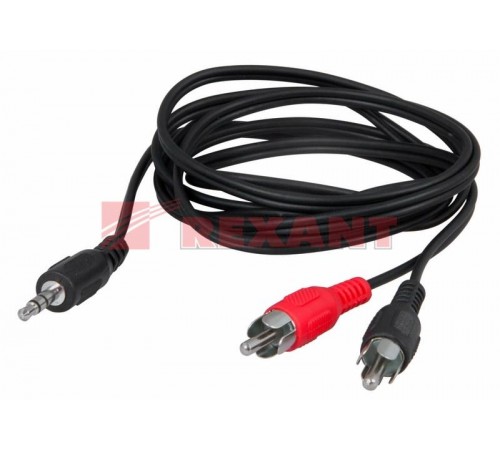 Шнур Стерео 3,5 мм - 2 RCA, длина 1,5 метра  17-4202  REXANT