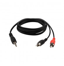 Шнур Стерео 3,5 мм - 2 RCA, длина 1,5 метра  17-4202  REXANT