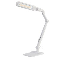 Светильник настольный NLED-497-12W-W светодиодный на струбцине и с основанием белый  Б0052770  ЭРА