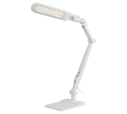 Светильник настольный NLED-497-12W-W светодиодный на струбцине и с основанием белый  Б0052770  ЭРА
