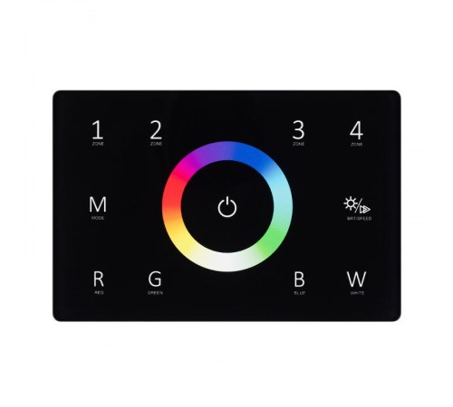 Панель Sens SMART-P85-RGBW Black (230V, 4 зоны, 2.4G) (Arlight, IP20 Пластик, 5 лет)  028405  Arlight