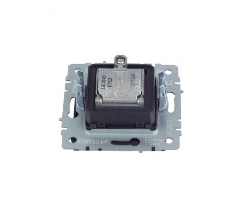 BRITE Розетка двойная TV+SAT РТВ/РСп12-БрЧ черный   BR-AF20-O-K02  IEK