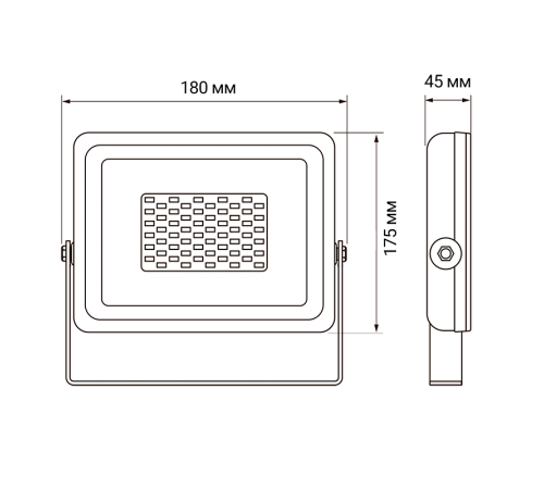 Прожектор светодиодный СДО PFL-SC 50Вт 6500К IP65 матовое стекло  5001435  Jazzway