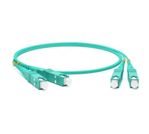 FC-D2-503-SC/PR-SC/PR-H-1.5M-LSZH-AQ Патч-корд волоконно-оптич. (шнур) MM 50/125(OM3), SC-SC, 2.0 мм, duplex, 10G/40G, LSZH  362205  Hyperline