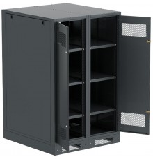 ITK LINEA B Шкаф (пустой) 1450х900мм дверь двуст. мет. чер.  LB05-14H99-2M  ITK