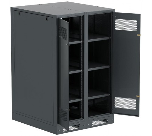 ITK LINEA B Шкаф (пустой) 1450х900мм дверь двуст. мет. чер.  LB05-14H99-2M  ITK