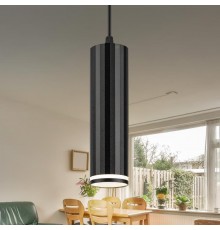 Светильник подвесной (подвес) PL19 BK MR16 GU10 потолочный цилиндр черный  Б0058492  ЭРА