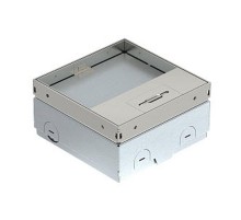 Лючок UDHOME-ONE пустой (крышка с выемкой 15 мм) 140х140х75-105 мм, нагрузка 1529 кг, нерж. сталь  7368282  OBO Bettermann