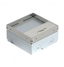 Лючок UDHOME-ONE пустой (крышка с выемкой 15 мм) 140х140х75-105 мм, нагрузка 1529 кг, нерж. сталь  7368282  OBO Bettermann