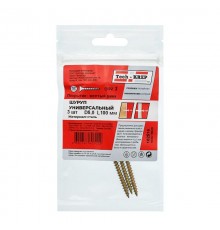 Саморез ШУж 5,0х100 пот. гол. (3 шт) - пакет ( 0,026 кг)  102516  Tech-KREP