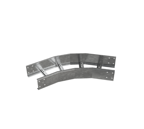 Угол лестничный горизонтальный 45 гр. 150х300х1,2 мм R600 N  LGL45-150-300-1.2-R600 N  КМ - профиль