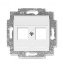 ABB Levit Белый Накладка с суппортом для информационных разъёмов  5014H-A01018 03  2CHH291018A4003  ABB