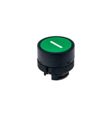 Головка кнопки плоская с маркировкой, зеленый, знак "I", пласт. MTB2-EA331  43216  ОВЕН