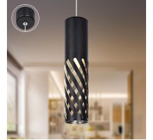 Светильник подвесной (подвес)  PL28 BK MR16 GU10 потолочный цилиндр черный  Б0061369  ЭРА