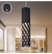 Светильник подвесной (подвес)  PL28 BK MR16 GU10 потолочный цилиндр черный  Б0061369  ЭРА