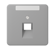 Крышка для ординарной телефонной и компютерной розетки  UAE; серая  CD569-1NAUAGR  Jung