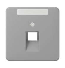 Крышка для ординарной телефонной и компютерной розетки  UAE; серая  CD569-1NAUAGR  Jung
