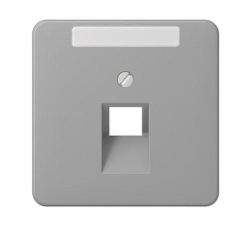 Крышка для ординарной телефонной и компютерной розетки  UAE; серая  CD569-1NAUAGR  Jung