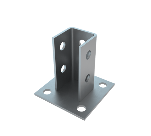 Основание потолочной стойки для страт-профиля 41х41 мм HD  OUPT41-41 HD   КМ-профиль