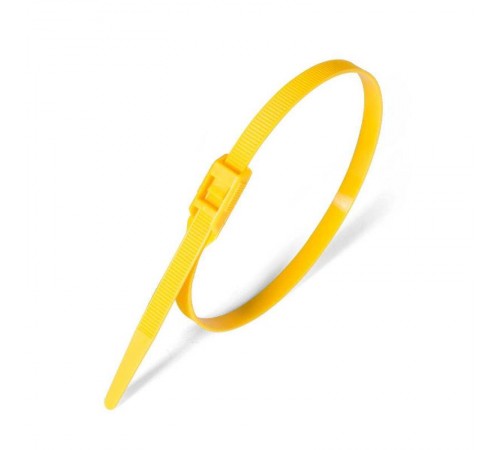 Стяжки разъемные с гор. замком КСГ 8*400(жел) (100шт.)  74248  Fortisflex