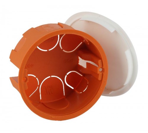 Коробка распределительная KRT 80х40мм для твердых стен, крышка IP20 (175/1575)  Б0047255  ЭРА