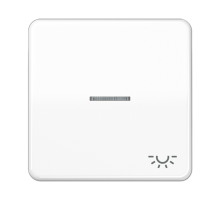 Клавиша с окошком и символом "освещение" для выключателей с подсветкой; белая  CD590KO5LWW  Jung