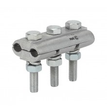 Зажим плашечный ПС-2-1 (9,1-12,0 мм2) 2 болта (6/30/1440)  Б0038781  ЭРА