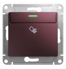 Glossa Баклажановый Выключатель карточный, сх.6, 10AX  GSL001169  SE