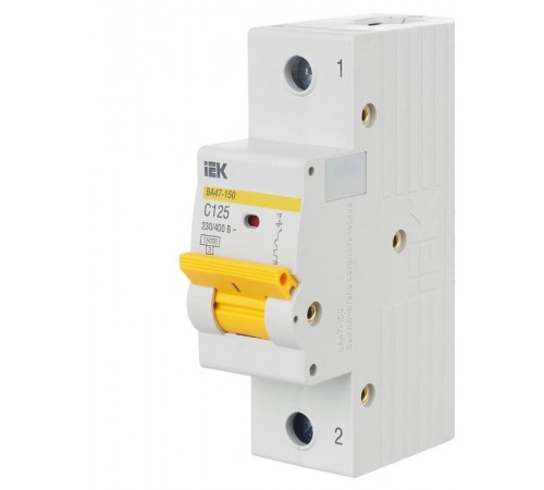 Выключатель автоматический однополюсный ВА47-150 125А C 15кА KARAT  MVA50-1-125-C  IEK