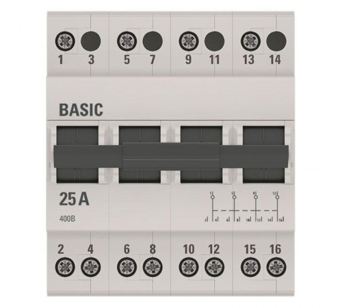 Переключатель трехпозиционный 4P 25А EKF Basic  tps-4-25  EKF