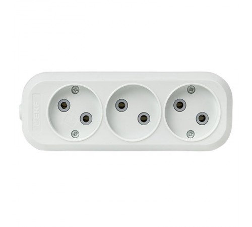 Колодка 3 гн. 10А 2,2кВт б/з Эксперт EKF PROxima  AKB10-3  EKF