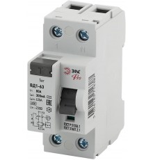 Выключатель дифференциальный (УЗО) (электромеханическое) NO-902-63 ВД1-63 1P+N 80А 300мА Pro  Б0031902  ЭРА
