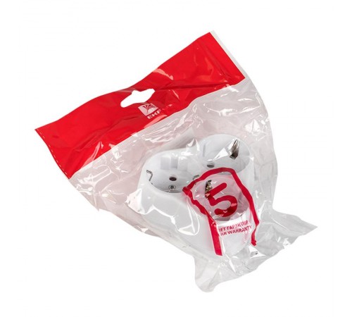 Тройник 3 гн. с/з круглый бел. 16А 250В EKF PROxima  ATK16-3  EKF