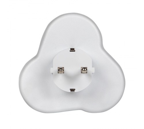 Тройник 3 гн. с/з круглый бел. 16А 250В EKF PROxima  ATK16-3  EKF