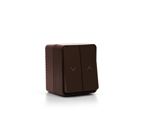 AtlasDesign Profi54 Коричневый Выключатель 2-клавишный для жалюзи, 2хсх.4  ATN546019  SE
