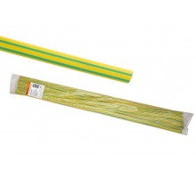 Термоусаживаемая трубка ТУТнг 4/2 желто-зеленая по 1м (100 м/упак)  SQ0518-0329  TDM