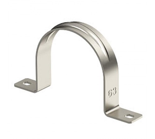 Крепежная скоба металл. двухлапковая 16mm (605 16 A4)  1018661  OBO Bettermann