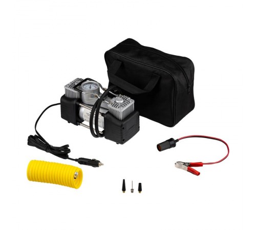 Компрессор автомобильный усиленный двухпоршневой (60л/мин, 10 АТМ)  80-0521  REXANT