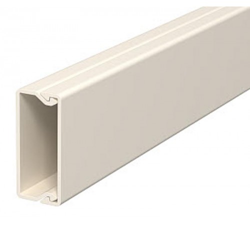 Мини-канал WDK с крышкой 15x40x2000 мм (высота борта 18 мм, крышка 40 мм) ПВХ кремовый RAL 9001  6025161  OBO Bettermann